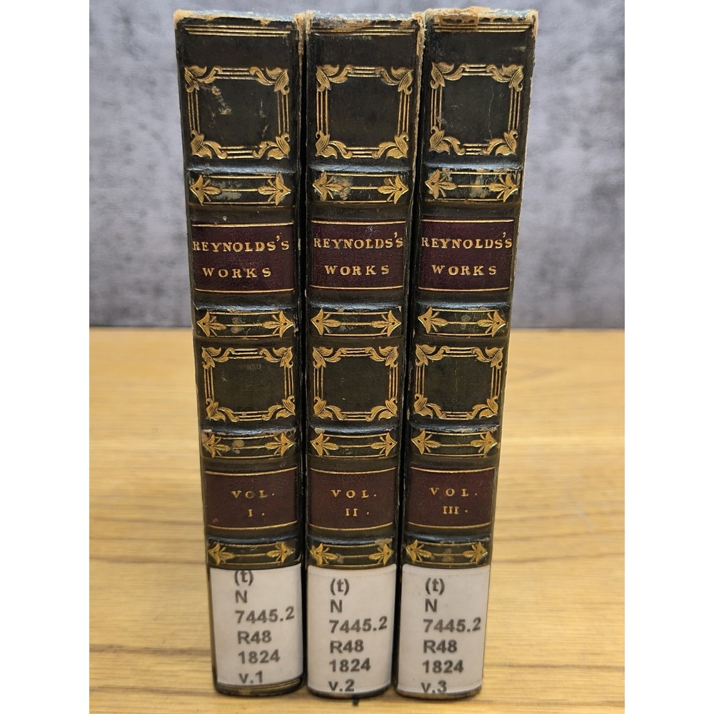 1824 3Vols The Complete Works of Sir Joshua Reynolds First‎ Edition